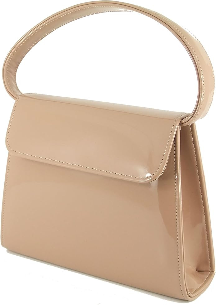 LONI Clutch Handbag Purse for Women | Shoulder & Top-Handle Grab Handbag | Patent leather Bag for... | Amazon (US)