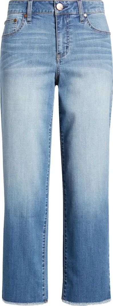 1822 Denim Raw Hem Crop Straight Leg Jeans | Nordstrom | Nordstrom