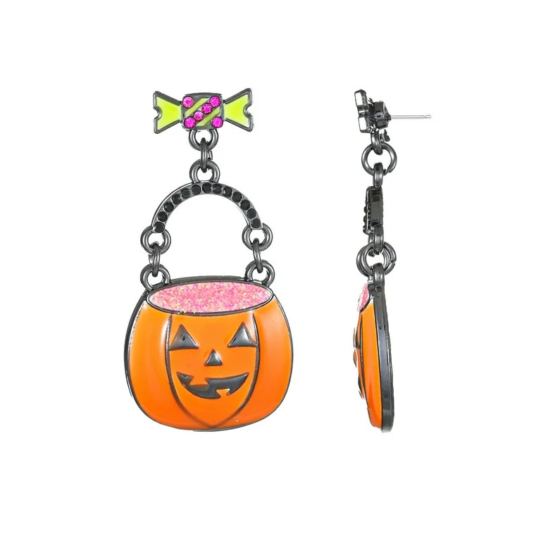 Way to Celebrate Halloween Goldtone Candy Corn Earring, 1 Pair, Female | Walmart (US)