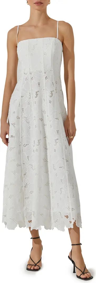 ASTR the Label Floral Lace Midi Dress | Nordstrom | Nordstrom