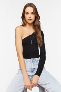 One-Shoulder Long-Sleeve Bodysuit | Forever 21 (US)