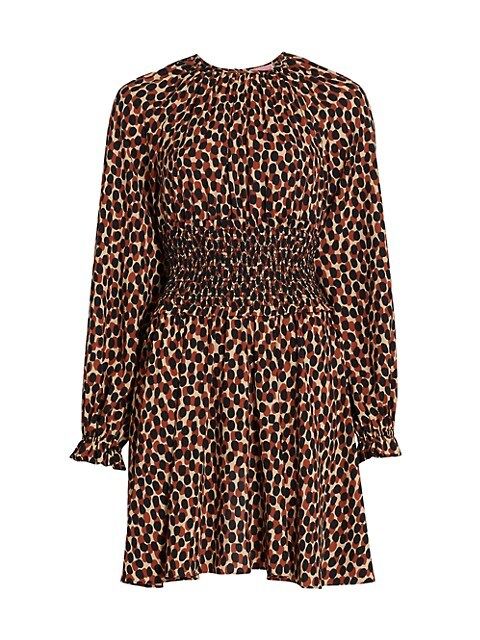 Dotty Leopard Spin Dress | Saks Fifth Avenue