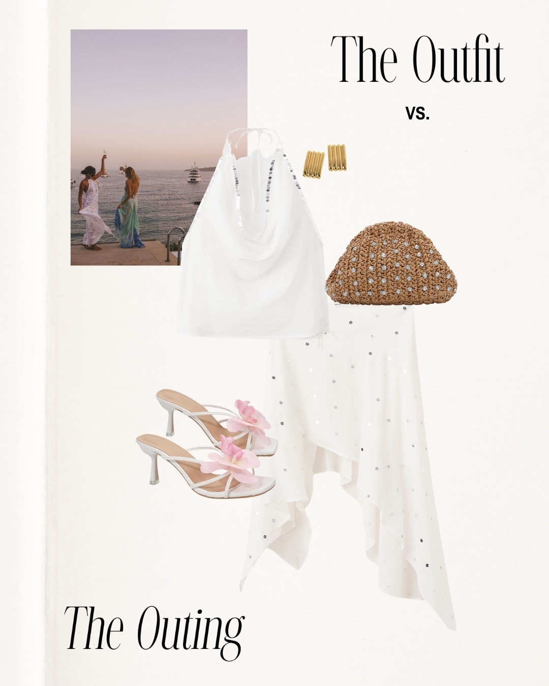 Beach outfit inspo!! 

Outfit vs outing, mango, amazon finds, Zara, purse, gold jewelery, vacation hacks, travel, beach outfits, Hawaii, Mexico