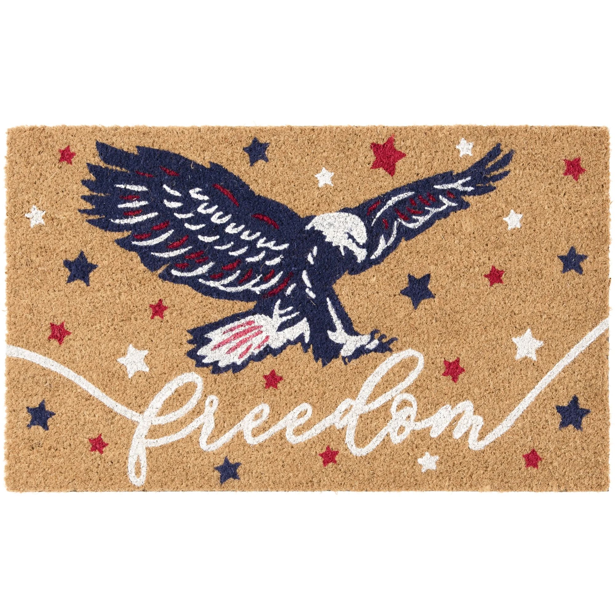 Mainstays 18X30 Eagle Coir Red White and Blue Outdoor Mat | Walmart (US)
