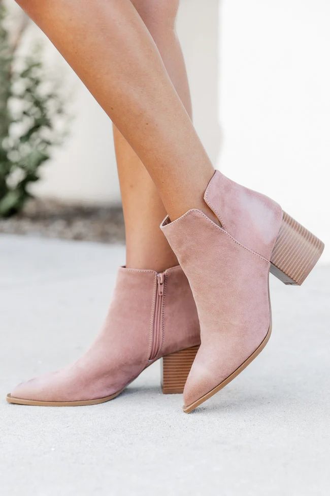 Ava Taupe Classic Pointed Bootie FINAL SALE | Pink Lily