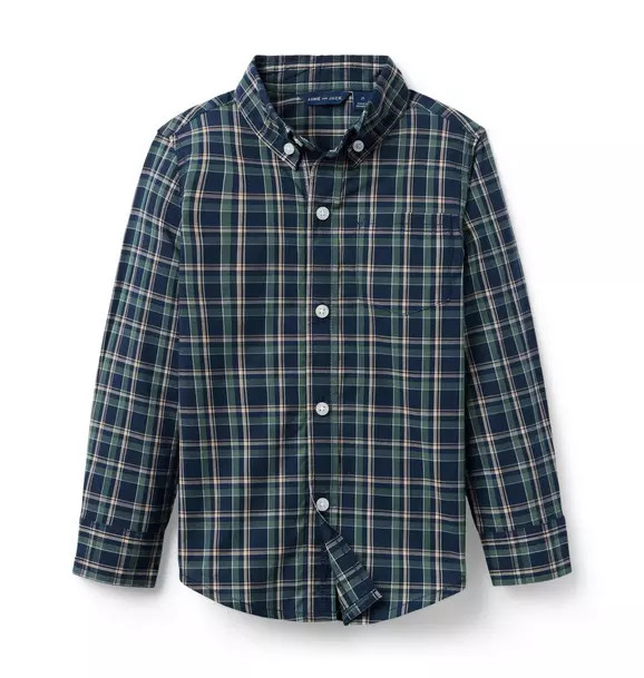 Plaid Poplin Shirt | Janie and Jack