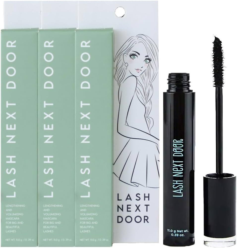Lash Next Door Water Resistant Mascara Black Volume and Length - No Clump Volumizing Mascara for ... | Amazon (US)