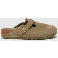 Birkenstock Boston Narrow fit Clog Sandals in Khaki, Size: 8 (EU 41) | Schuh