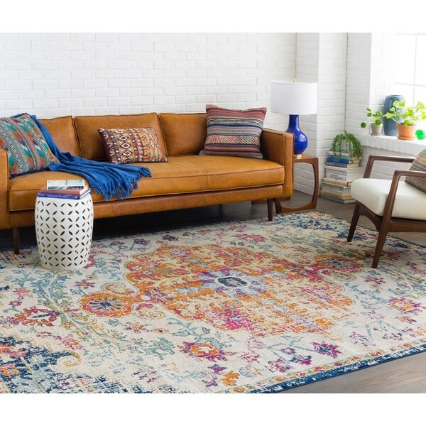 Caressa Bright Vintage Boho Area Rug - 9'3" x 12'6" | Bed Bath & Beyond