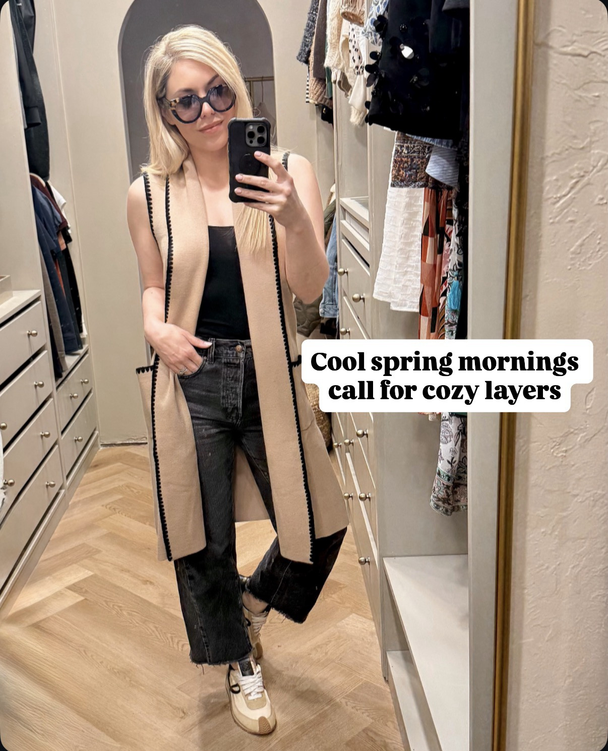 Cozy layers for cool spring mornings. Both of these are perfect for drop off! The tan vest will be so cute for the fall (add long sleeves underneath) and this black cardigan is a closet essential! A must have that looks cute over tops and dresses. Stay warm in the office or on the windy soccer field… yep I’ve entered my soccer mom era. Not sure he’s going to do want to do it though 😅 still trying to find what his sport or hobby is!

Btw these make GREAT Mother’s Day gift ideas! 

#LTKSeasonal #LTKfitnessgoals #LTKMothersDay