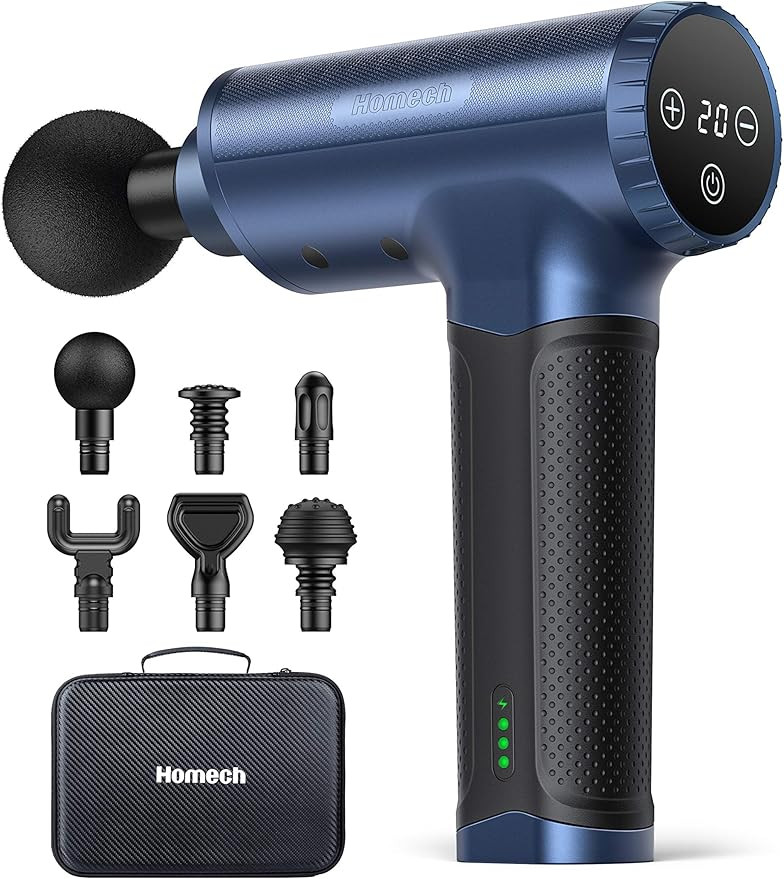 Homech Massage Gun Deep Tissue Massager Handheld Muscle Soreness Relief Massager with High-Torque... | Amazon (US)
