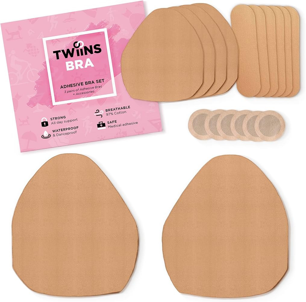 Breast Lift Tape - 3 Pairs w/Nipple Covers - Boob Tape - Boobtape | Amazon (US)
