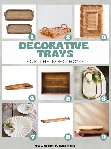 As part of our new blog post with 5 tips to style a tray, and why they make brilliant RV decor, we’re sharing tray inspo for your boho decor vibes 

#LTKhome #LTKFind