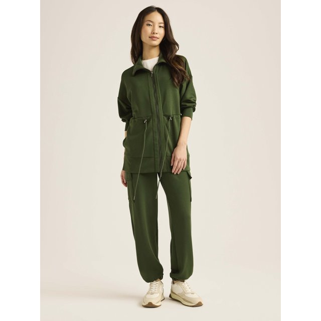 Scoop Women’s and Women's Plus Ultimate ScubaKnit Cargo Joggers, Sizes XS-4X | Walmart (US)