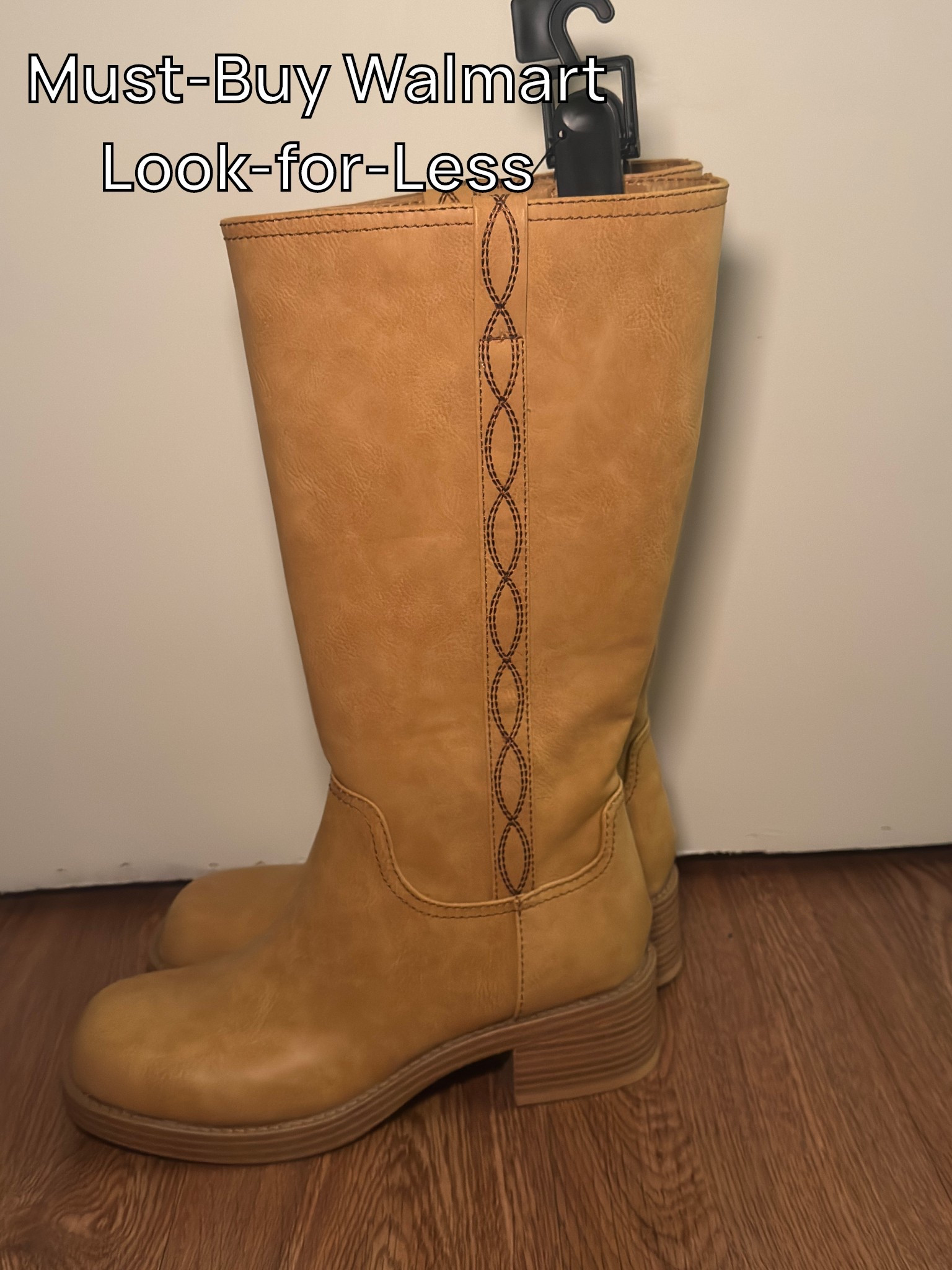 Easily the hottest look-for-less I’ve ever found from Walmart. This is THE fall boot this year. I can see endless fall outfits with this—think denim dress, leopard print, polish off the perfect teacher outfit. Be sure to check your local stores and sign up for notifications—they can’t keep these in stock  

#LTKShoeCrush #LTKFindsUnder50 #LTKSeasonal
