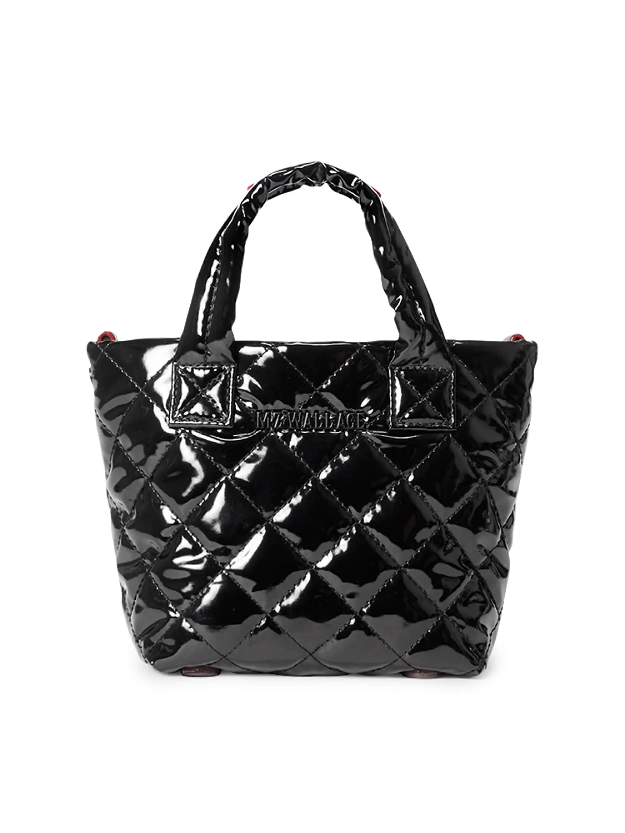 Petite Metro Deluxe Quilted Patent Leather & Nylon Tote Bag | Saks Fifth Avenue