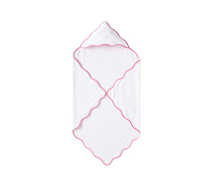 Organic Scallop Baby Hooded Towel | Pottery Barn Kids