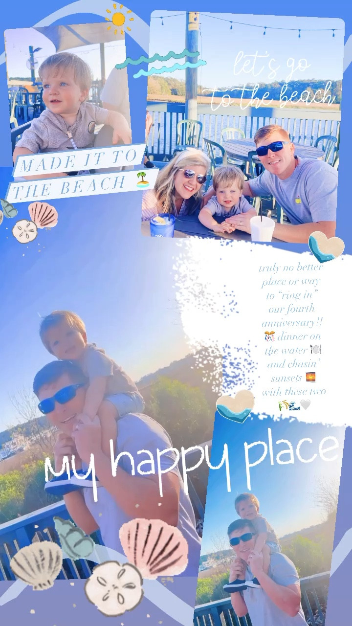 truly no better place or way to “ring in” our fourth anniversary!! 🎊 dinner on the water 🍽️ and chasin’ sunsets 🌅 with these two 🌾🌊🤍 

#LTKbaby #LTKtravel #LTKfamily