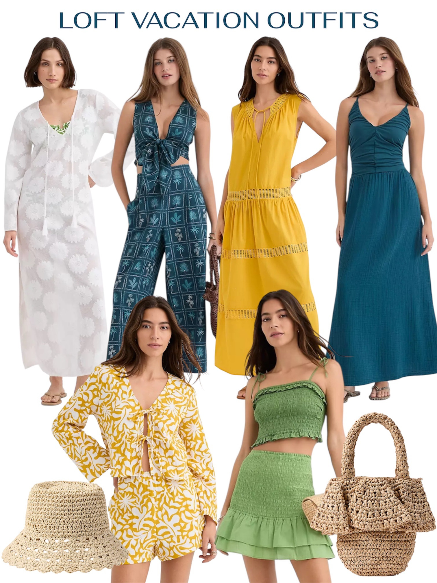 Vacation outfits from Loft. 



Loft vacation shop, resort wear 2026, vacation outfits beach, springs break outfits, cover up 

#LTKSeasonal #LTKTravel #LTKSwim #LTKootd #LTKSaleAlert