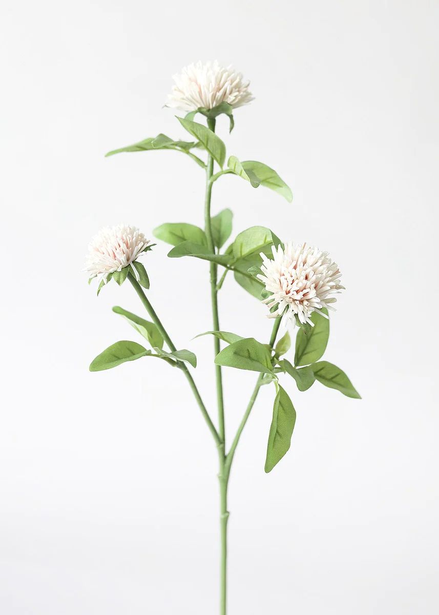 Blush Artificial Clover Wildflowers - 21.5 | Afloral (US)