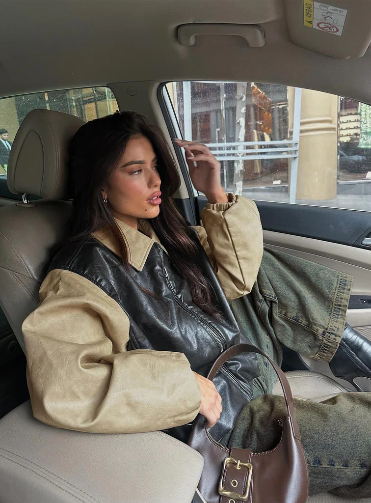 Nirvana Bomber Jacket Camel | Princess Polly US
