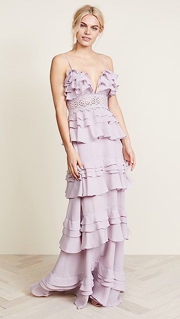 True Decadence Ruffle Gown | Shopbop