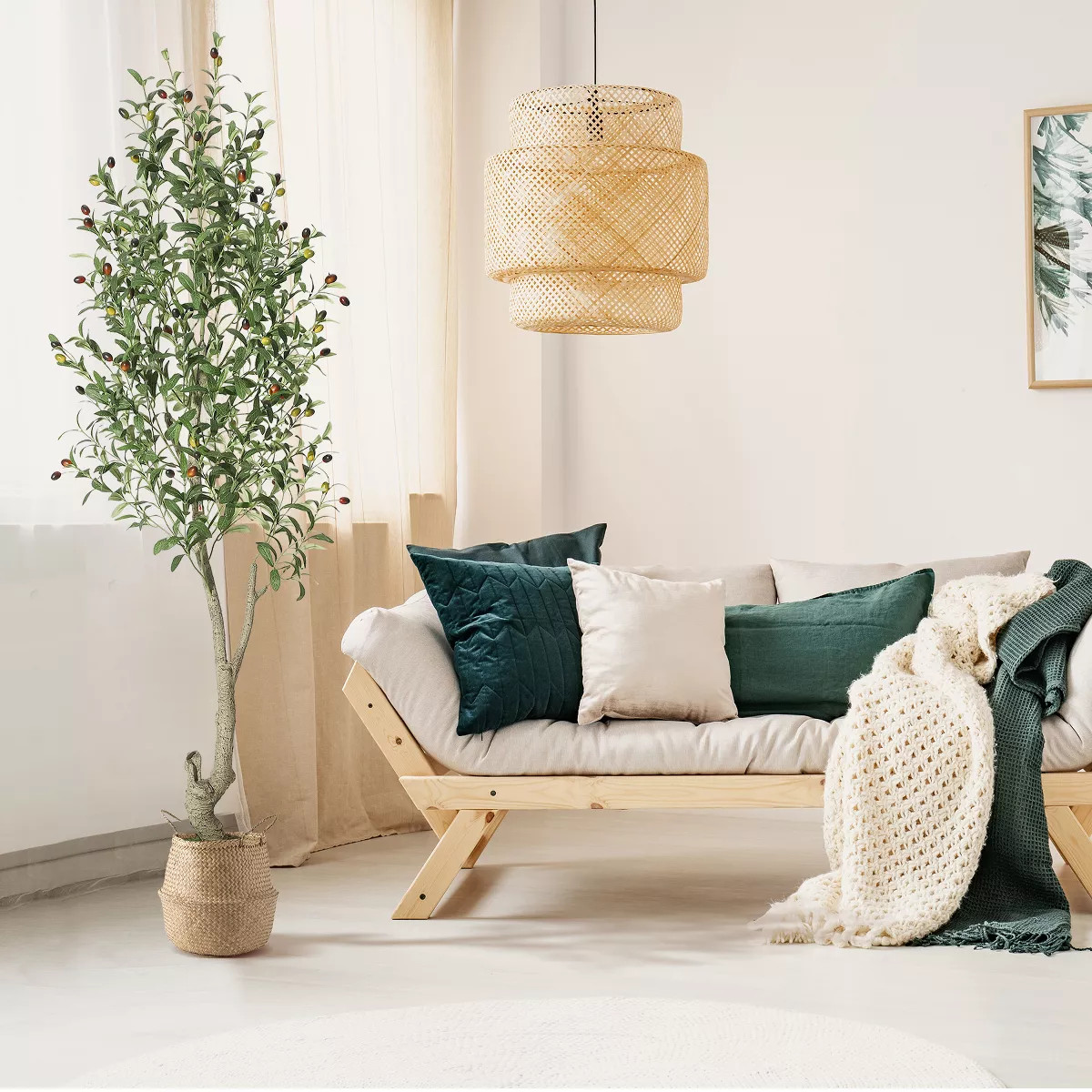 Garvee 5/6/7 FT Olive Trees Artificial Indoor, Tall Olive Tree Plants, Faux Olive Tree with Reali... | Target