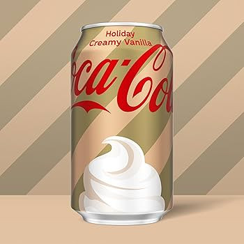 Coca-Cola Holiday Creamy Vanilla Fridge Pack Cans, 12 fl oz, 12 Pack | Amazon (US)