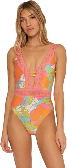 Playa De Flor Plunge One Piece Swimsuit | Amazon (US)