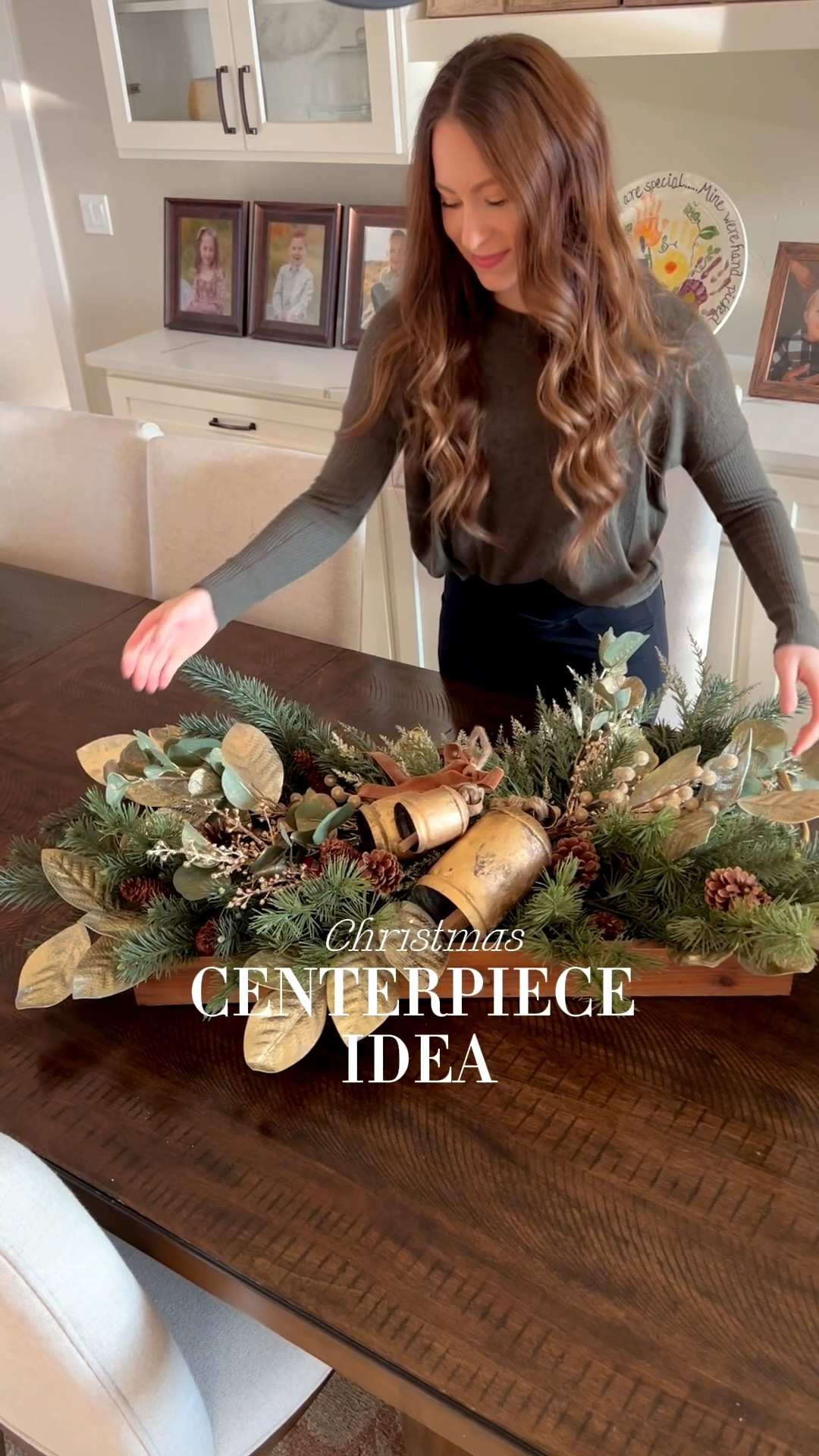 I’m in love with this centerpiece! The tray makes it easy to move and the gold bells make it timeless 🤩 hope you love this inspo for your own holiday + follow for more Christmas magic! 🎄Becca

#LTKHoliday #LTKSeasonal #LTKHome
