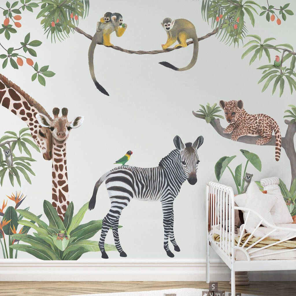 Safari Animals Wall Stickers | Not On The High Street