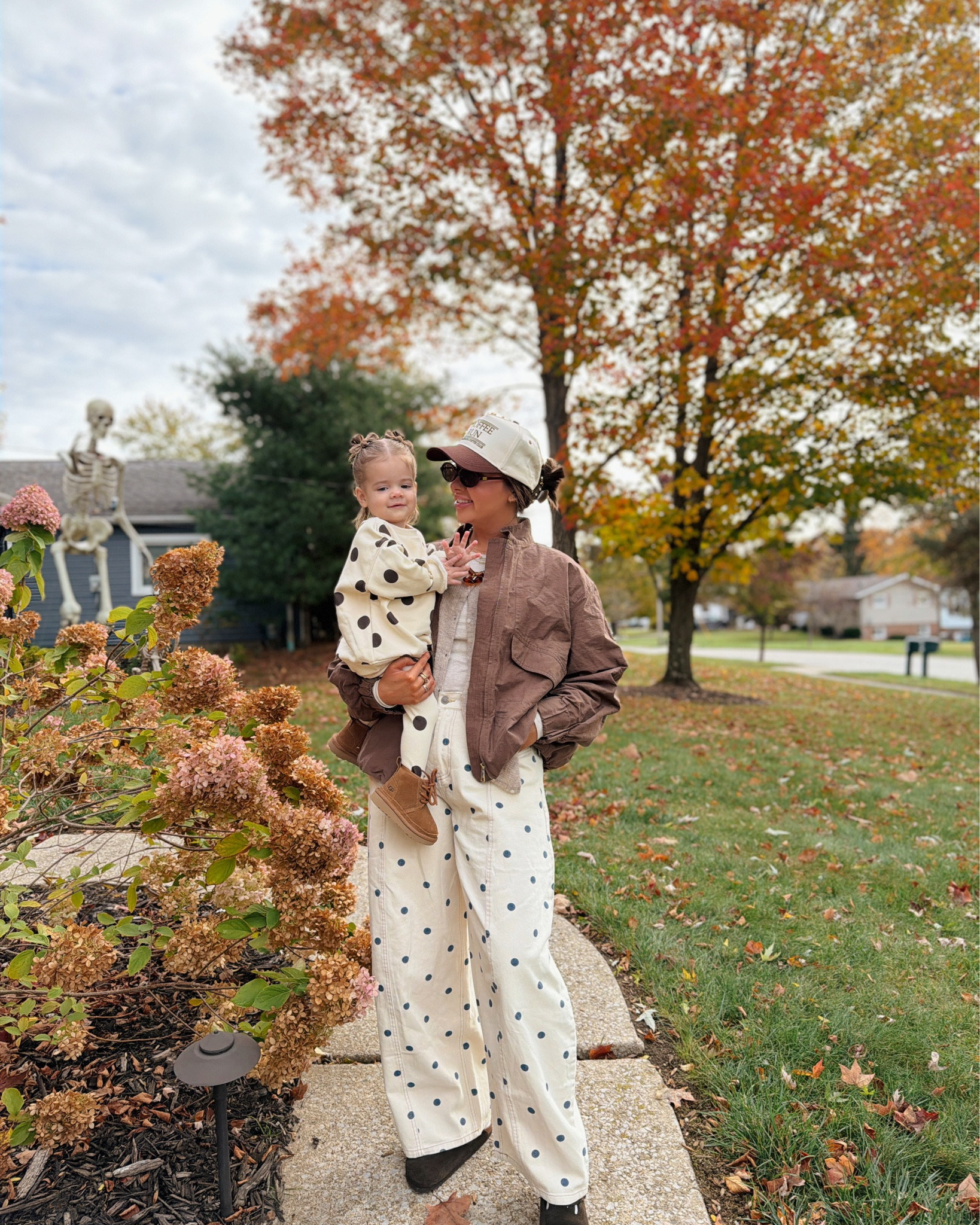 My little mini bestie and I in our polka dots!!! 🤎🤎 Evelyn’s little set is one of my favorites! So freaking adorable!!!! 

Zara kids, polka dots, kenz kustom hat, trucker hats, fall outfit inspiration, Ugg boots for toddler, Birkenstocks 

#LTKKids #LTKShoeCrush #LTKSeasonal