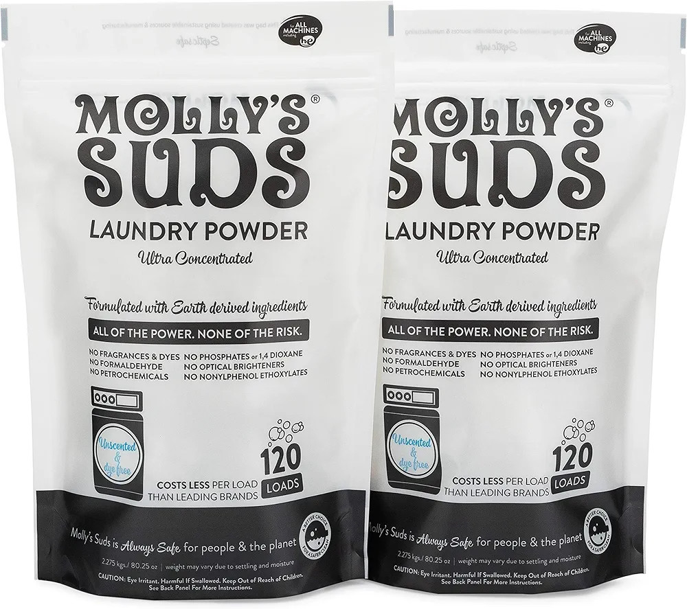 Molly's Suds Unscented Laundry Detergent Powder | Natural Laundry Detergent for Sensitive Skin | ... | Amazon (US)