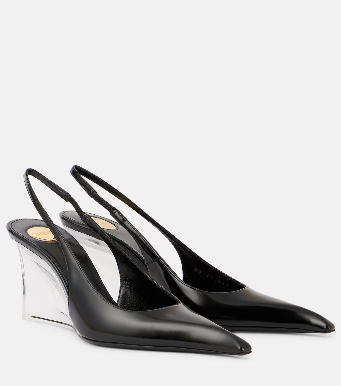 Miller 80 leather slingback wedges | Mytheresa (US/CA)