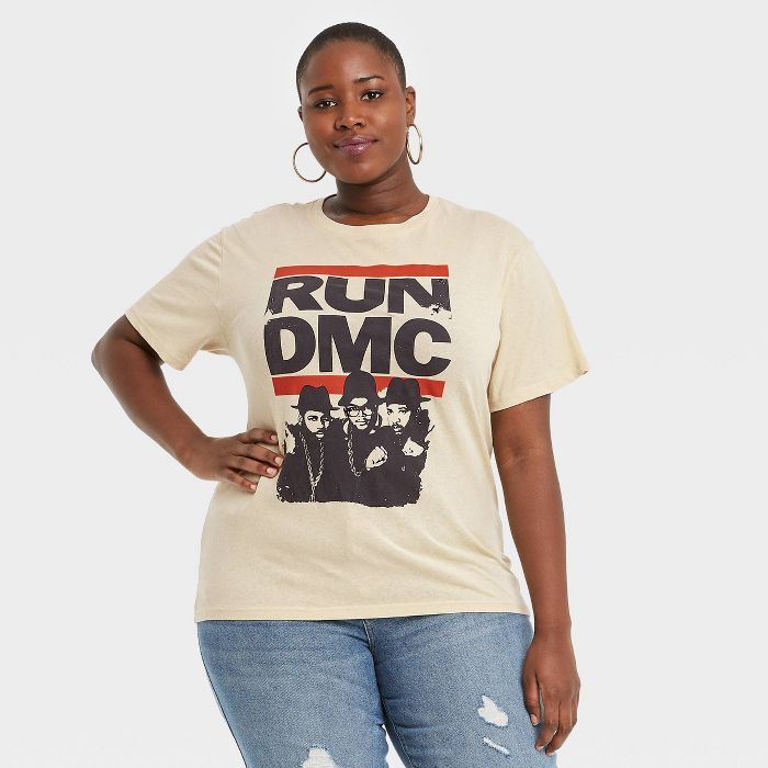 Women's Run DMC Short Sleeve Graphic T-Shirt - Cream | Target