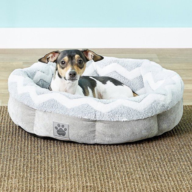 Precision Pet Products SnooZZy Round Shearling Dog Bed, 21-in | Chewy.com