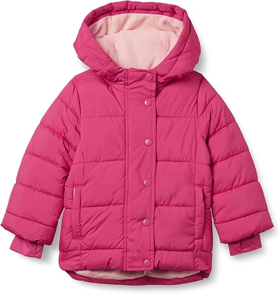 Amazon Essentials Babies, Toddlers, and Girls' Heavyweight Hooded Puffer Jacket | Amazon (US)