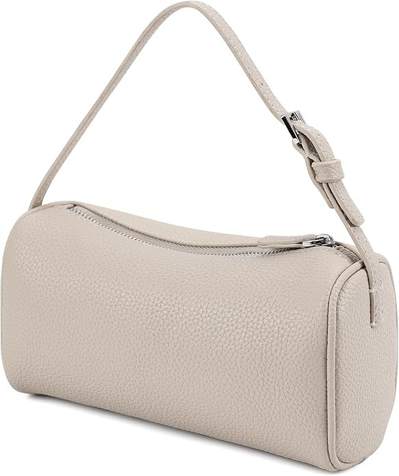 Crossbody Bag for Women Trendy PU Leather Small Barrel Purse Designer Hobo Bags Shoulder Handbags | Amazon (US)
