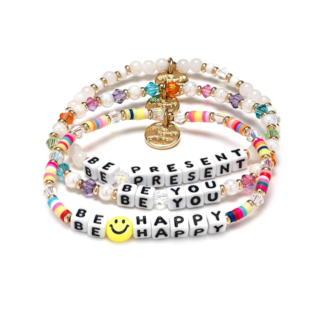 Mother's Day Gifts, The Original Word Bracelet, Made with Colorful Beads and Plated Brass Hardwar... | Amazon (US)