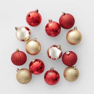 100ct Christmas Ornament Set Red and Gold - Wondershop™ | Target