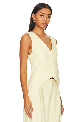 Leo Vest in Butter | Revolve Clothing (Global)