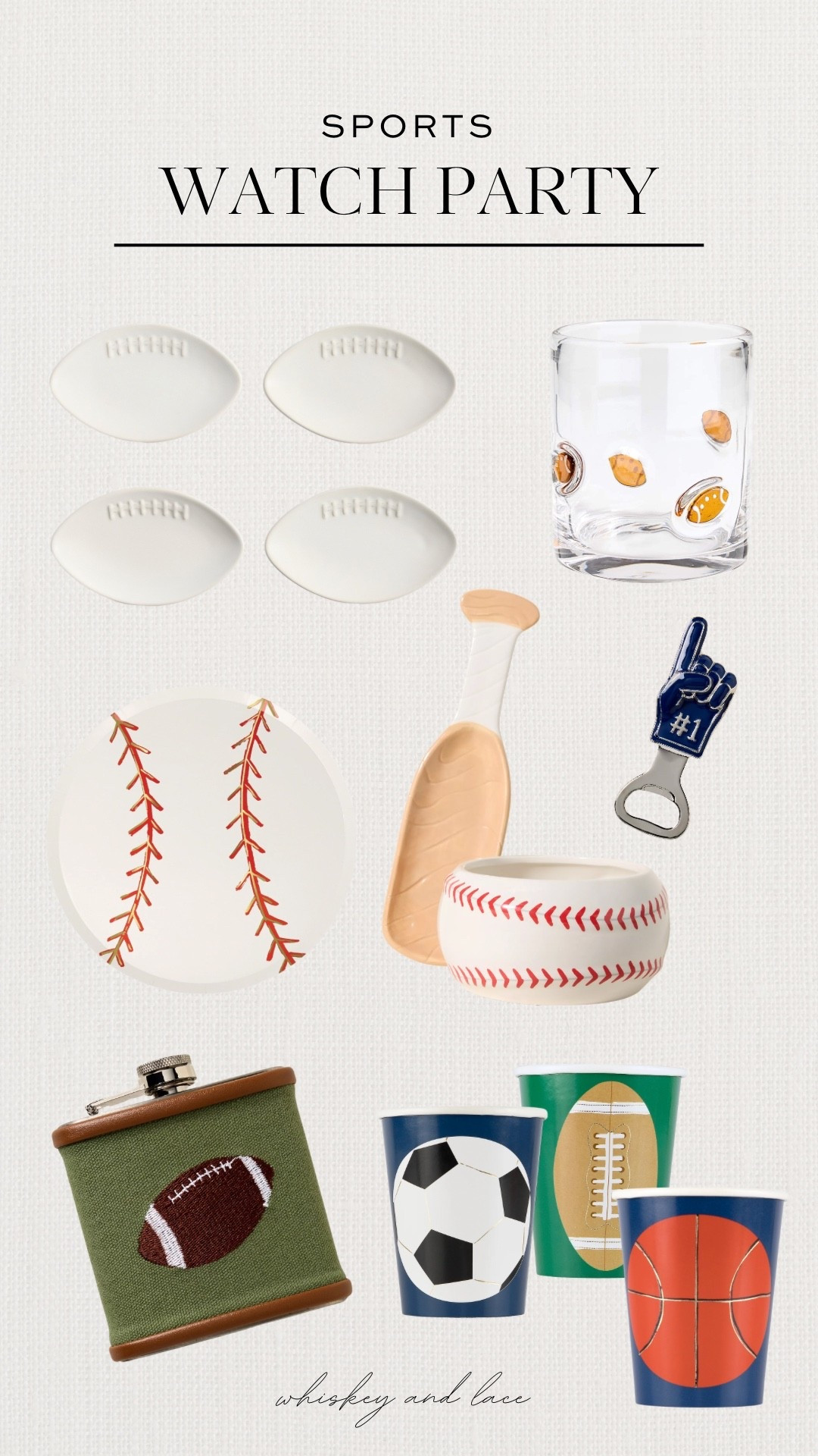 With all of the fun sports festivities coming up in the next few months, I’ve been brainstorming cute ideas to use for hosting watch parties — I love a good themed party! 🏈⚽️⚾️

#LTKHome #LTKSeasonal
