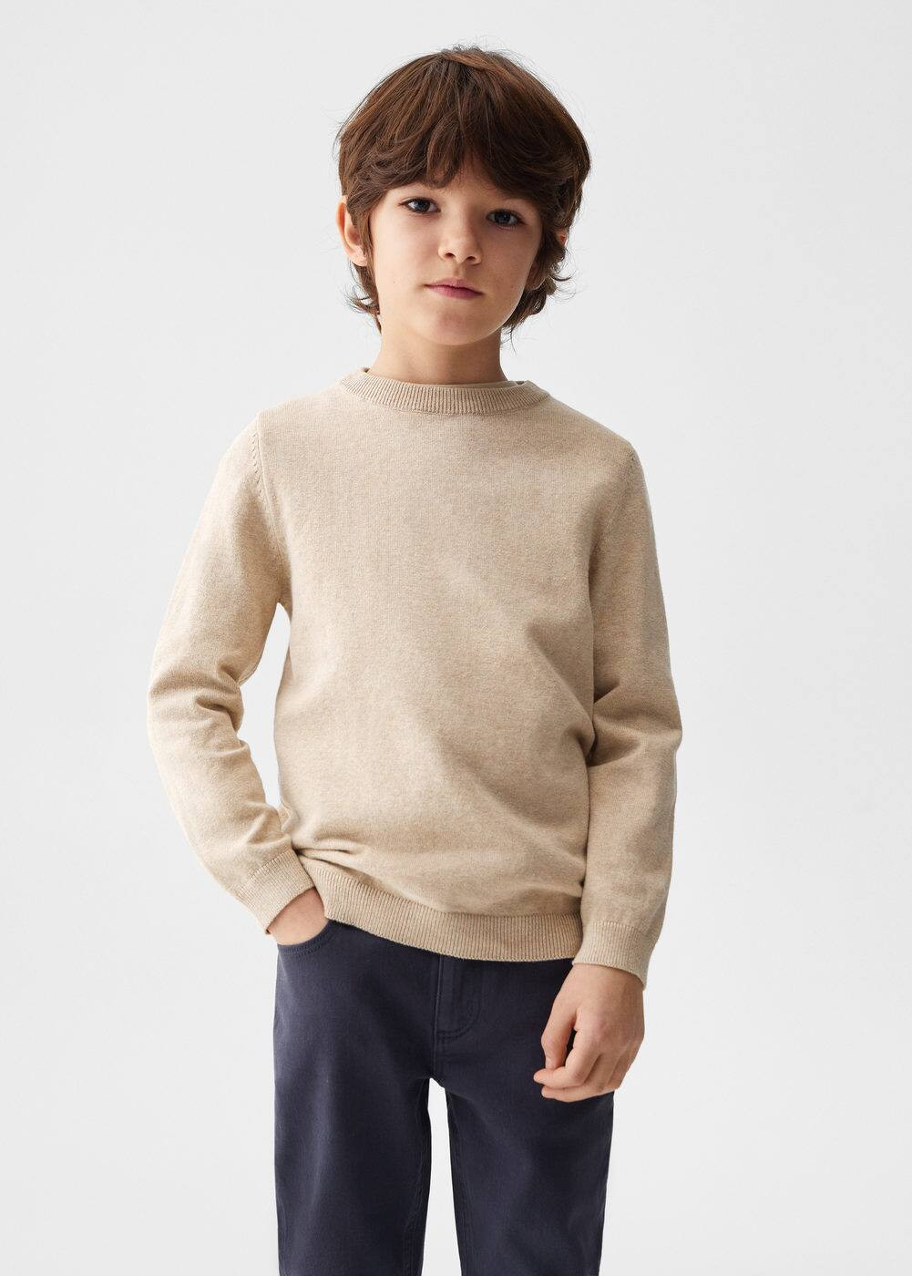 Knit cotton sweater -  Girls | Mango Kids USA | MANGO (US)