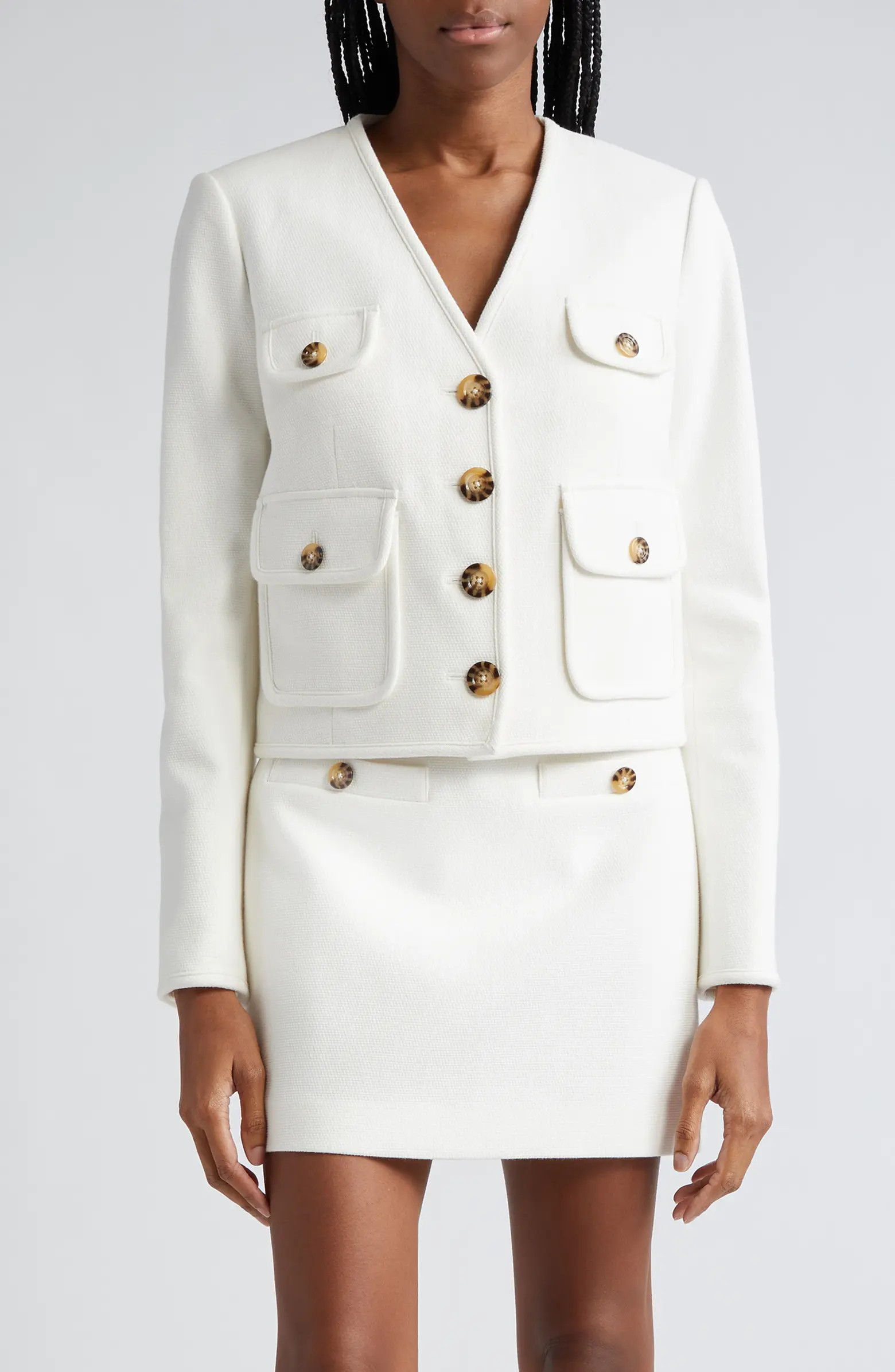 Veronica Beard Isola Stretch Cotton Jacket | Nordstrom | Nordstrom