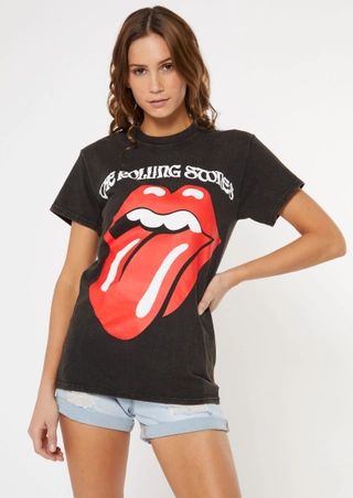 Black Rolling Stones Graphic Tee | rue21