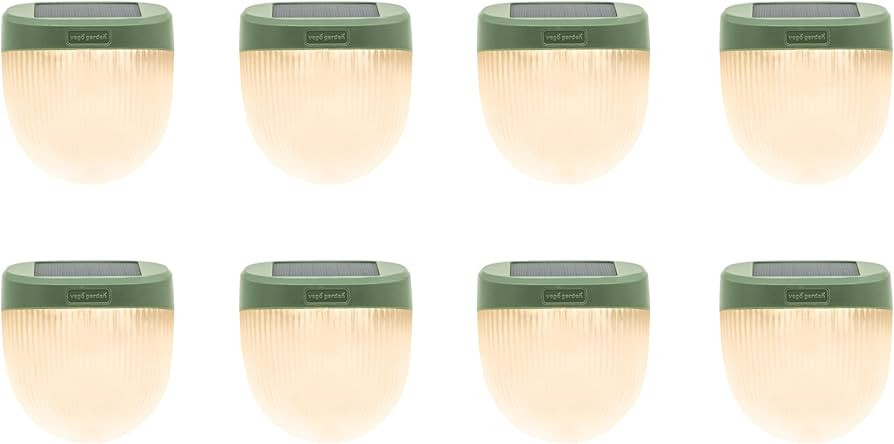 Vego garden Rippled Solar Garden Lights with Auto Sensors Magnetize Securely to Raised Beds, IPX4... | Amazon (US)