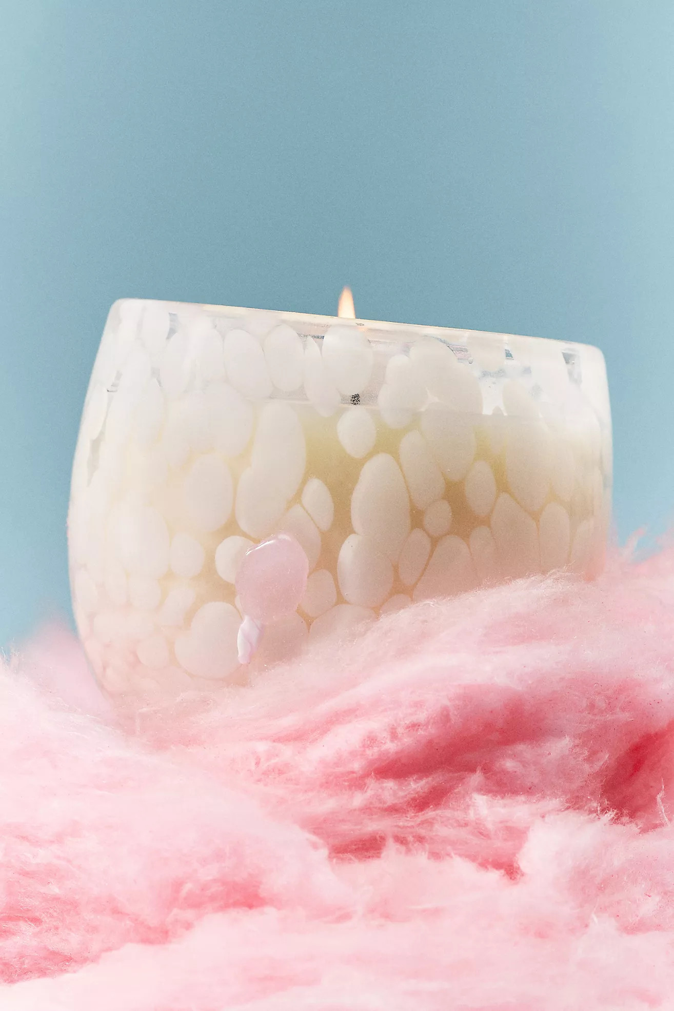 Summer Icon Gourmand Cotton Candy Glass Candle | Anthropologie (US)