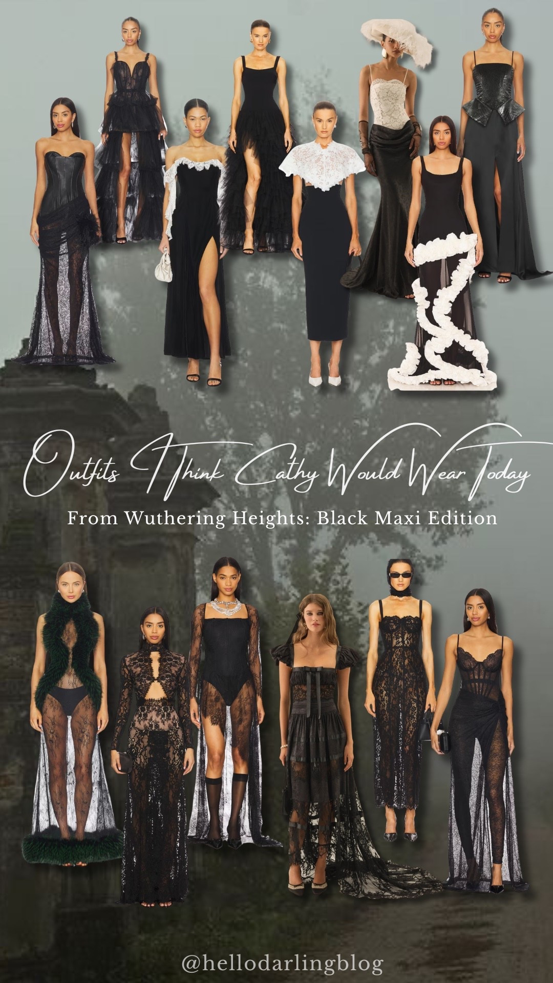 Black maxi dress inspiration 🖤
If Cathy from Wuthering Heights lived today… these are the dramatic black gowns she’d wear.

Sharing the best black maxi dresses, prom dresses, evening gowns, and formal dresses that give dark romantic energy - think lace, sheer layers, corsets, and gothic elegance.

Perfect for:
• Prom dress ideas
• Black tie events
• Formal weddings
• Gala outfits
• Dramatic evening looks

Tap to shop the best black maxi dresses, lace gowns, and elegant prom dresses.

#blackmaxidress #promdress #eveninggown #formaldress #blackdress #prom2026 #gothicromantic #weddingguestdress #lacegown 

#LTKWedding #LTKootd #LTKFestival