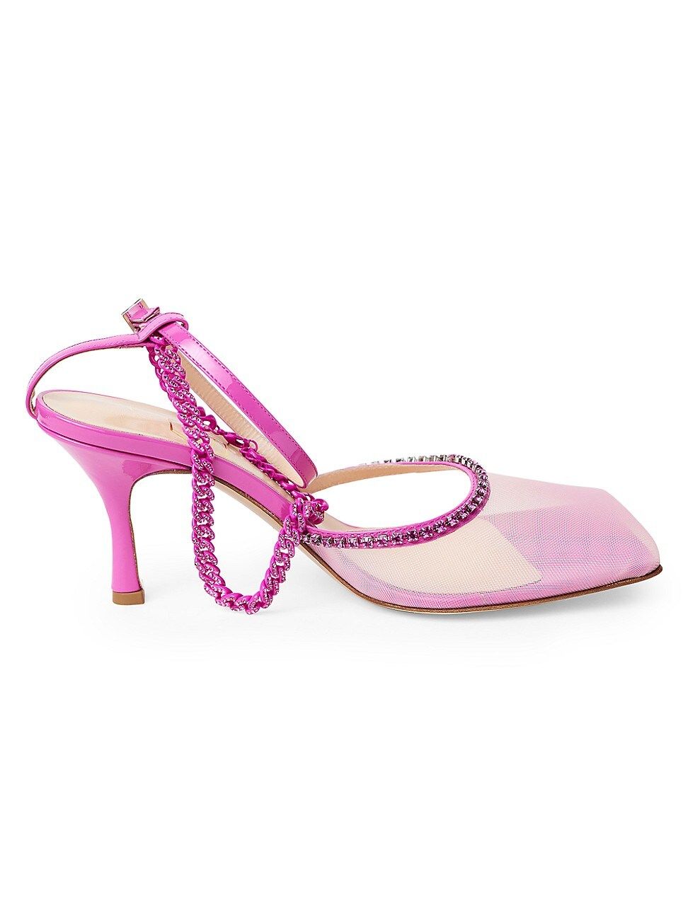 Stellar Crystal-Embellished Ankle-Strap Pumps | Saks Fifth Avenue