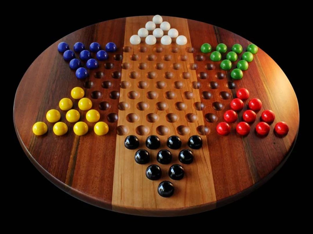 20" Chinese Checkers played with 1" marbles | Etsy (US)